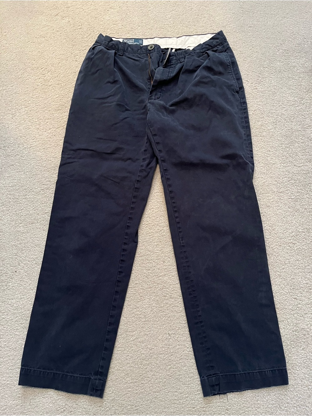 Men's Navy Casual Chino Pants